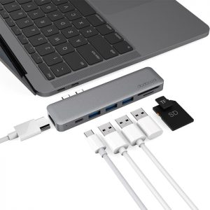 7 in 1 Converter 4K HDMI-SD Card-USB Type C Hub for Macbook Pro
