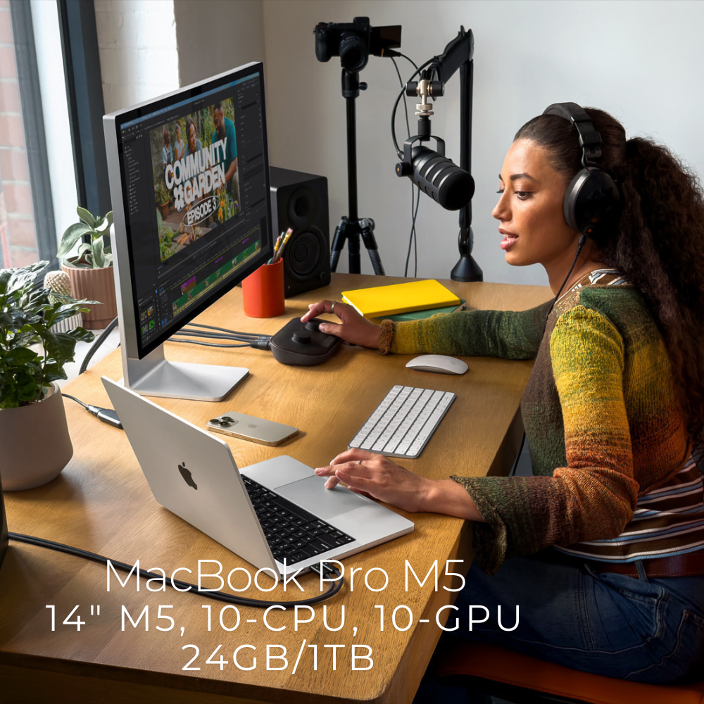 MacBook Pro (14 inch, M5) 10 CPU – 10C GPU – 24GB Unified Memory – 1TB SSD Storage