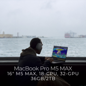 MacBook Pro (16 inch, M5 MAX, 2026) 18 CPU – 40C GPU – 48GB Unified Memory – 2TB SSD Storage