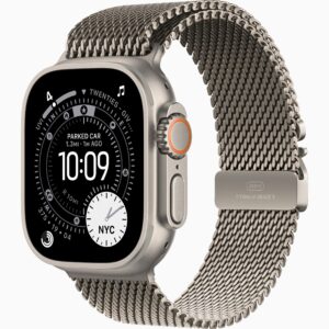 Apple Watch Ultra 3 Natural Titanium - Milanese Loop - Titanium Natural